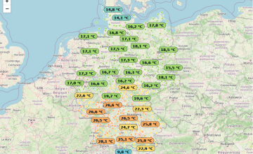 Aktuelle Wetterbeobachtungen in Deutschland