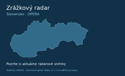 Zrážkový radar pre Slovensko