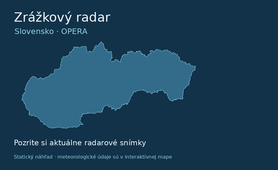 Zrážkový radar pre Slovensko