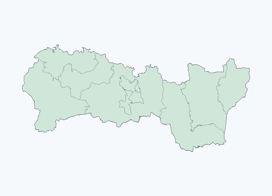 Mapa meteorologických výstrah — Košický kraj