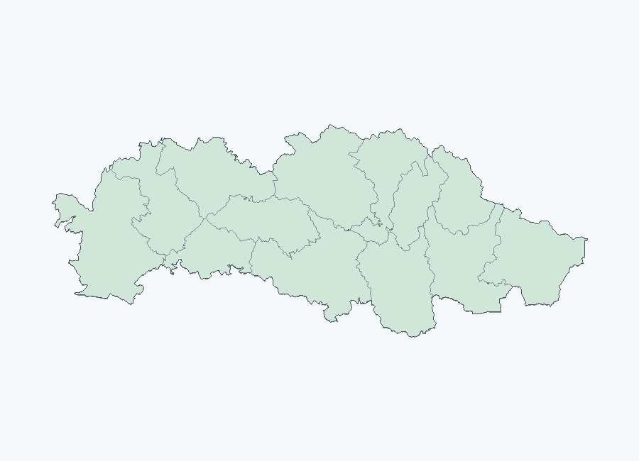 Mapa meteorologických výstrah — Prešovský kraj