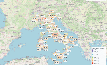 Situazione meteorologica attuale in Italia