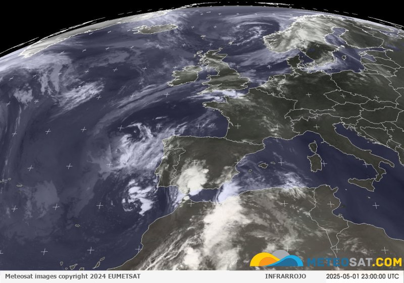 Imagen animada meteosat