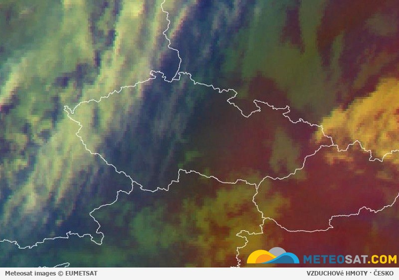 Animace družicových snímků Meteosat