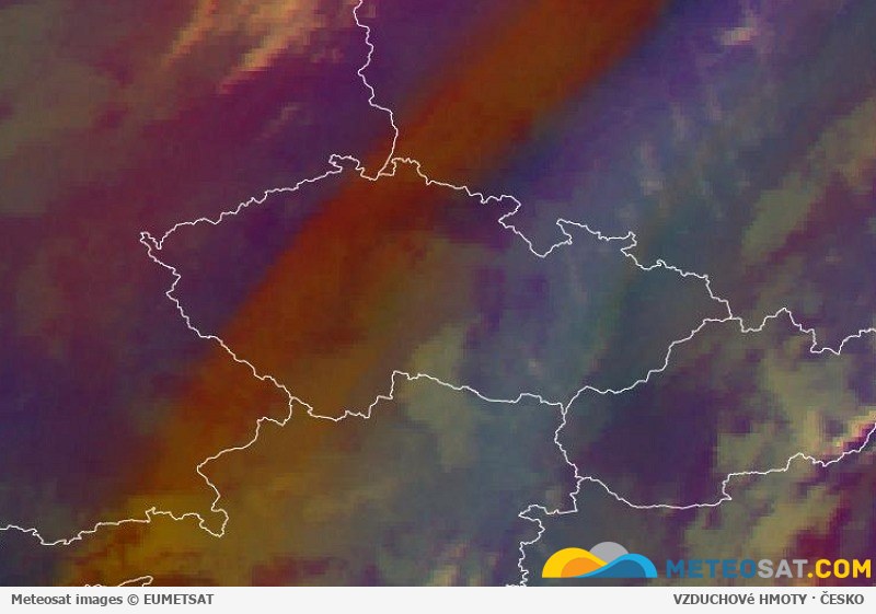 Animace družicových snímků Meteosat
