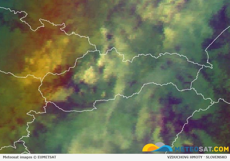 Animácia družicových snímok Meteosat