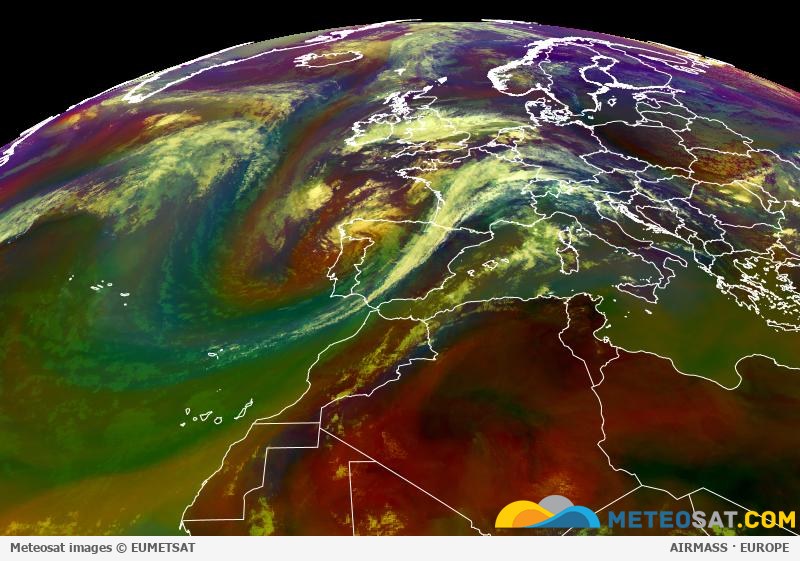 Meteosat satellite animation