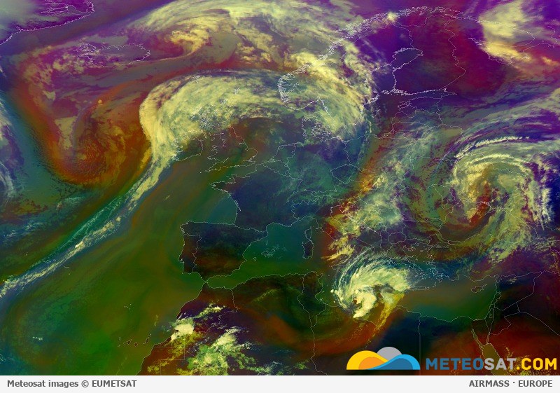 Animácia družicových snímok Meteosat