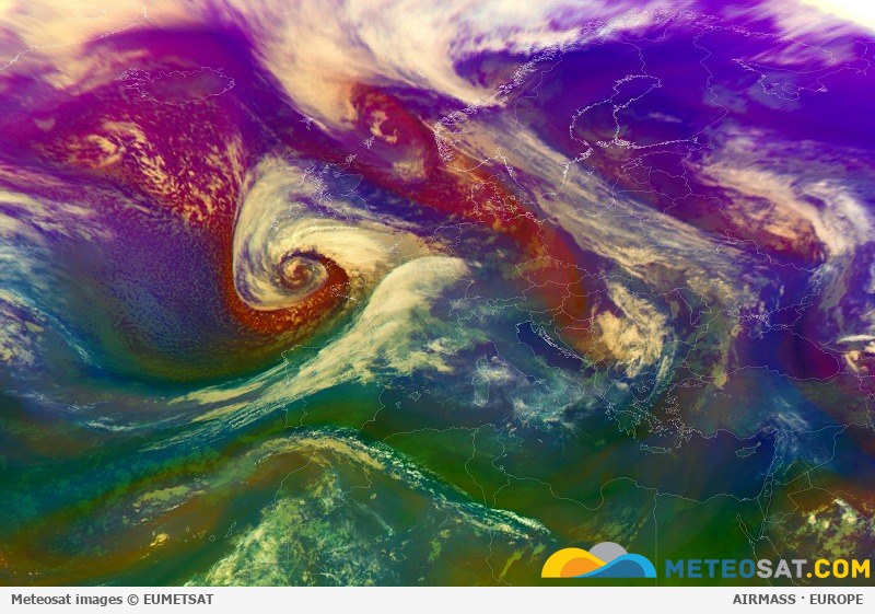 Meteosat-Satellitenanimation