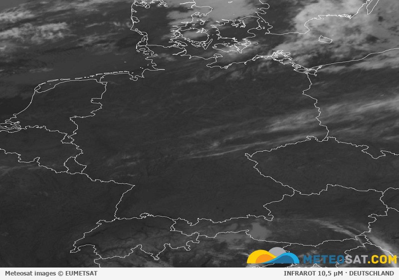 Aktuelles Meteosat-Satellitenbild für Deutschland