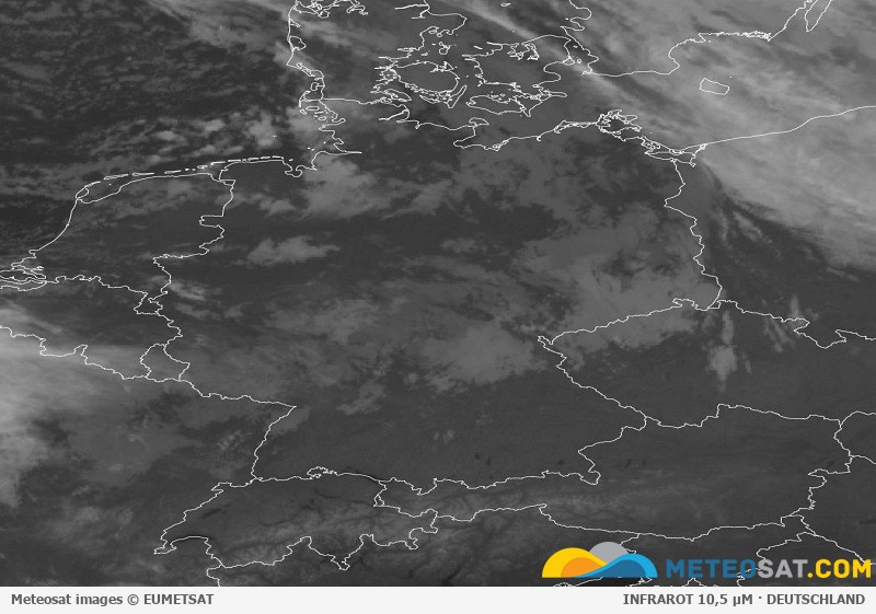 Aktuelles Meteosat-Satellitenbild für Deutschland