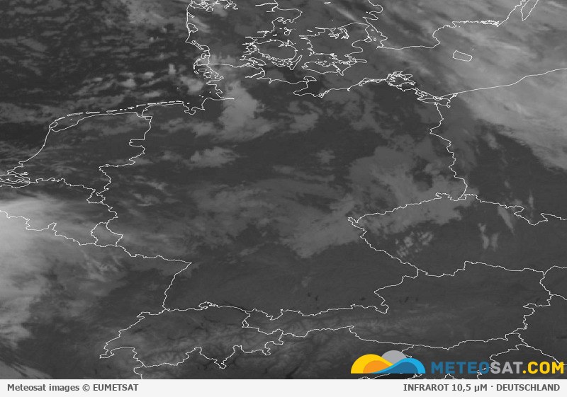 Aktuelles Meteosat-Satellitenbild für Deutschland