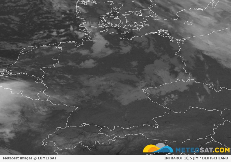 Aktuelles Meteosat-Satellitenbild für Deutschland