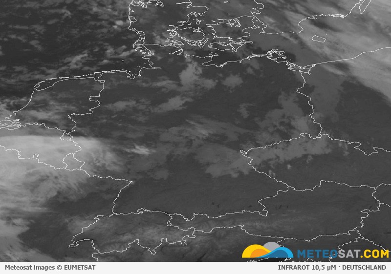 Aktuelles Meteosat-Satellitenbild für Deutschland
