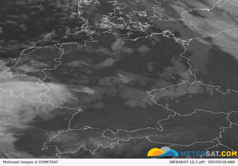 Aktuelles Meteosat-Satellitenbild für Deutschland