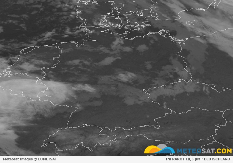 Aktuelles Meteosat-Satellitenbild für Deutschland
