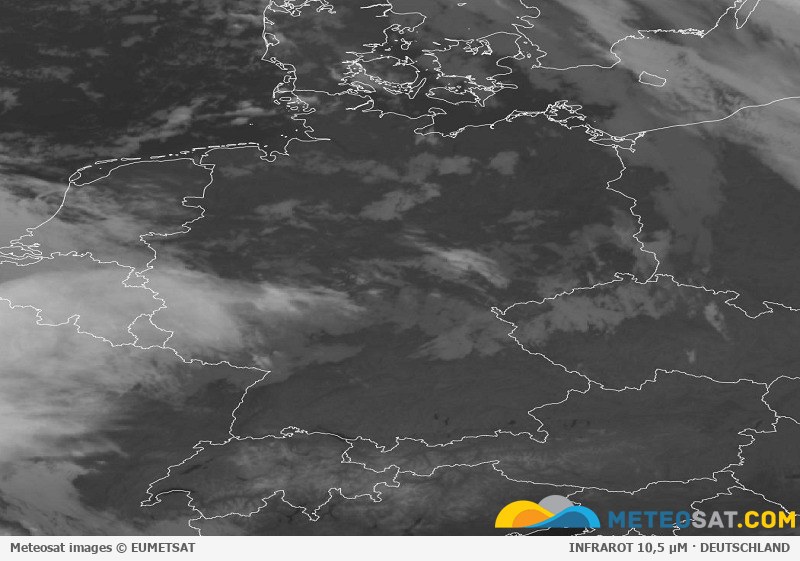 Aktuelles Meteosat-Satellitenbild für Deutschland