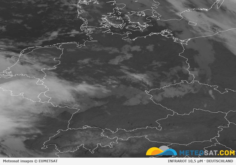 Aktuelles Meteosat-Satellitenbild für Deutschland
