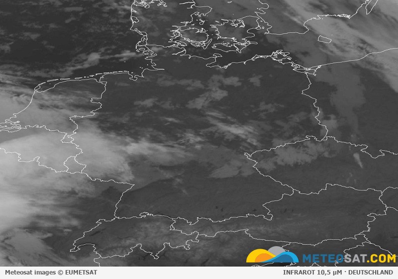 Aktuelles Meteosat-Satellitenbild für Deutschland