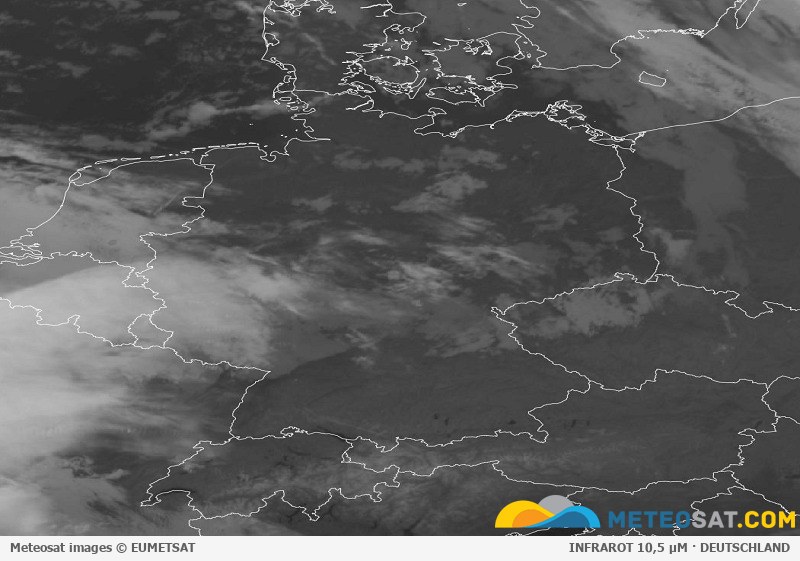 Aktuelles Meteosat-Satellitenbild für Deutschland