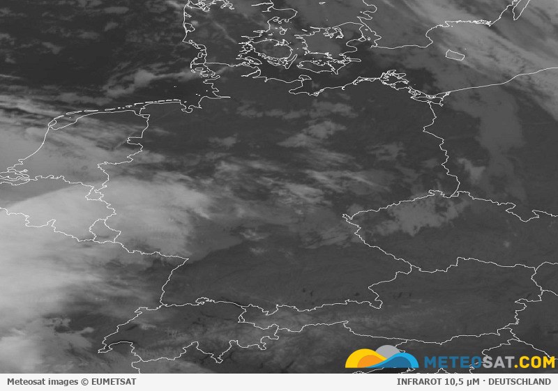 Aktuelles Meteosat-Satellitenbild für Deutschland