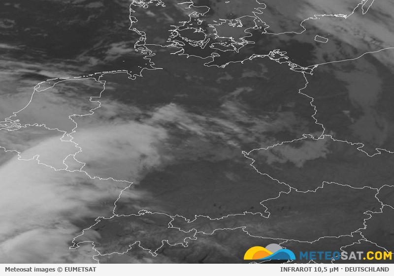 Aktuelles Meteosat-Satellitenbild für Deutschland