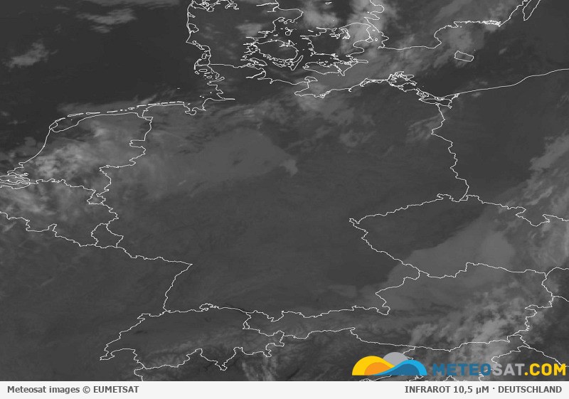 Aktuelles Meteosat-Satellitenbild für Deutschland