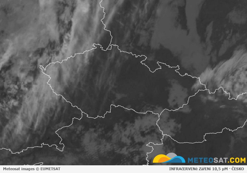Animace družicových snímků Meteosat