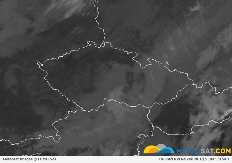 Animace družicových snímků Meteosat