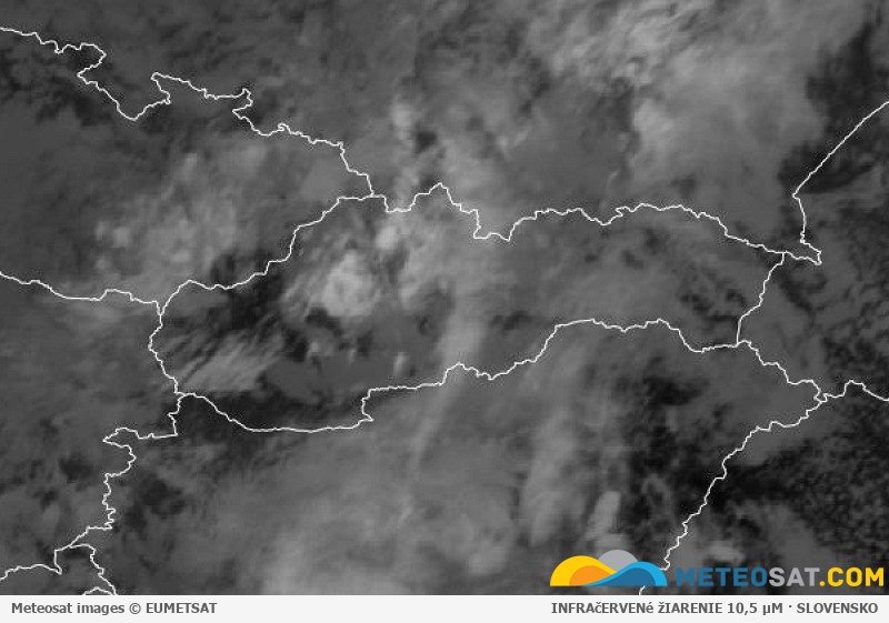 Animácia družicových snímok Meteosat