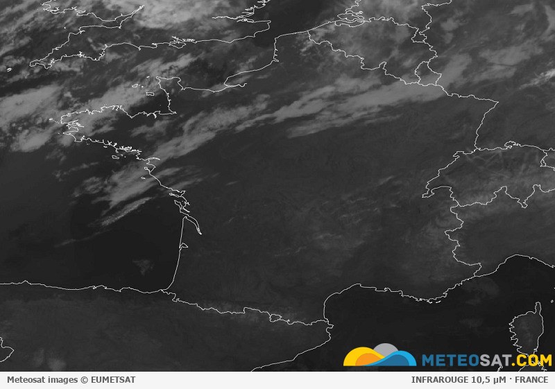 Dernière image Meteosat disponible sur la France