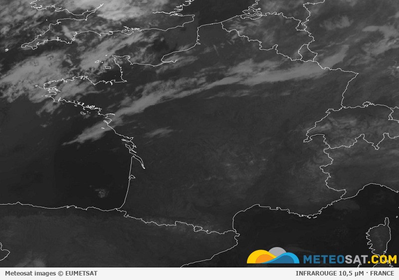 Dernière image Meteosat disponible sur la France