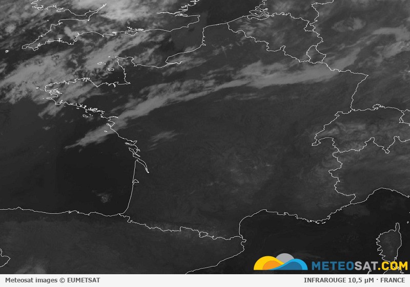 Dernière image Meteosat disponible sur la France