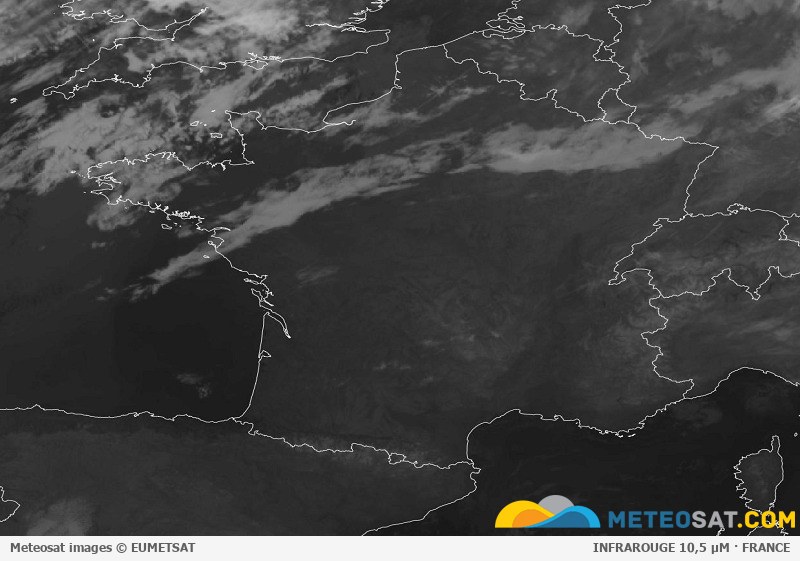 Dernière image Meteosat disponible sur la France