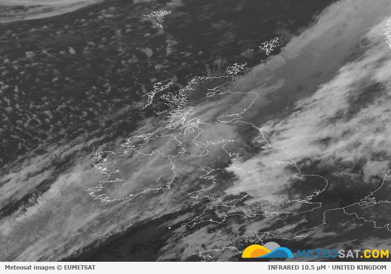 Latest Meteosat image over the United Kingdom