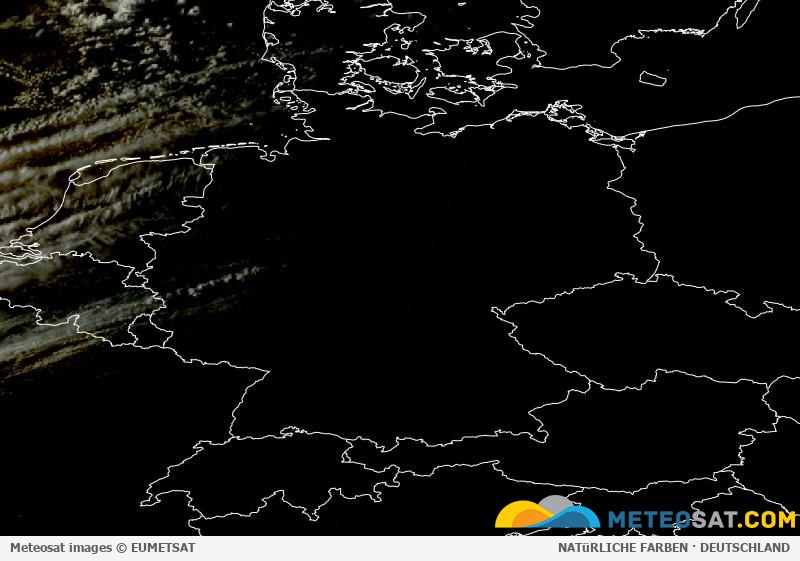 Aktuelles Meteosat-Satellitenbild für Deutschland