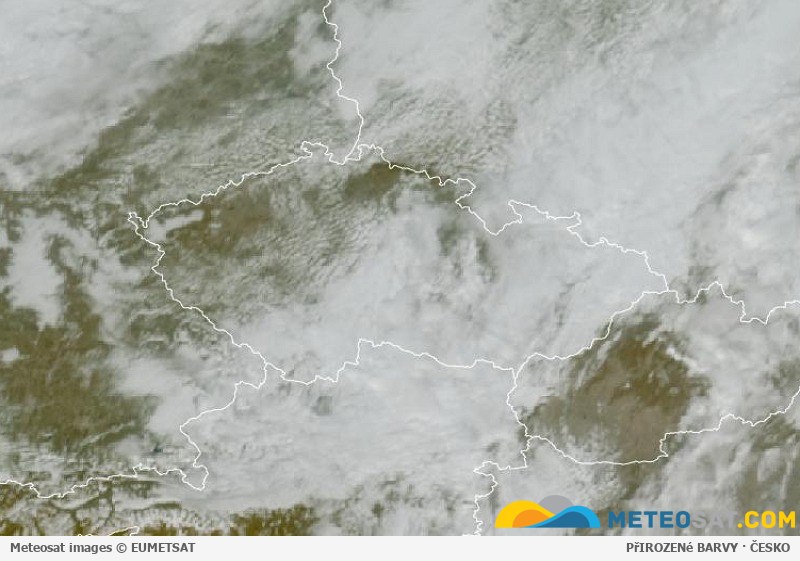 Animace družicových snímků Meteosat