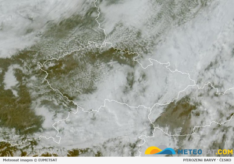 Animace družicových snímků Meteosat