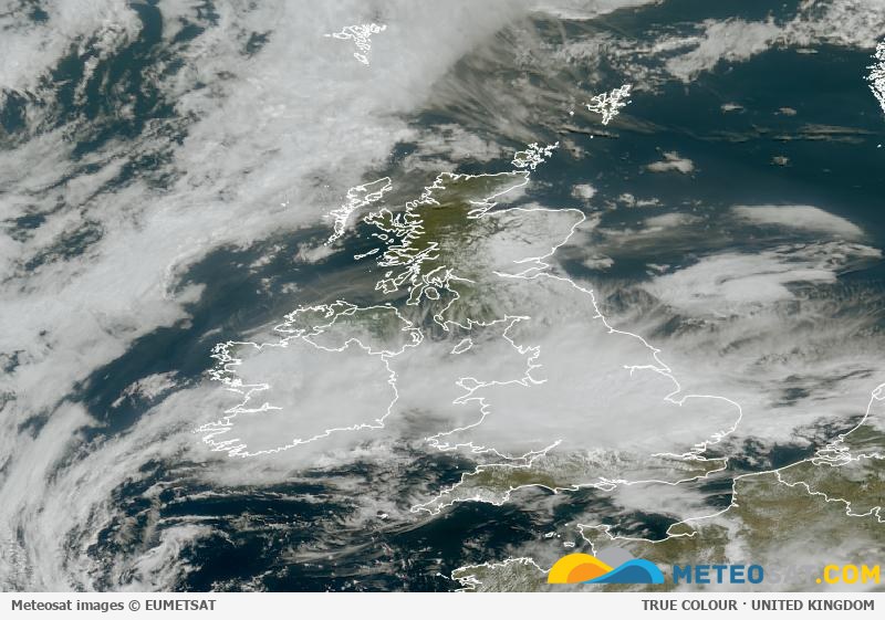 Latest Meteosat image over the United Kingdom