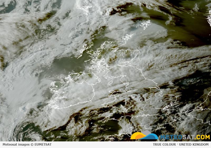 Latest Meteosat image over the United Kingdom