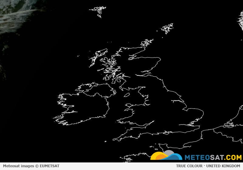 Latest Meteosat image over the United Kingdom