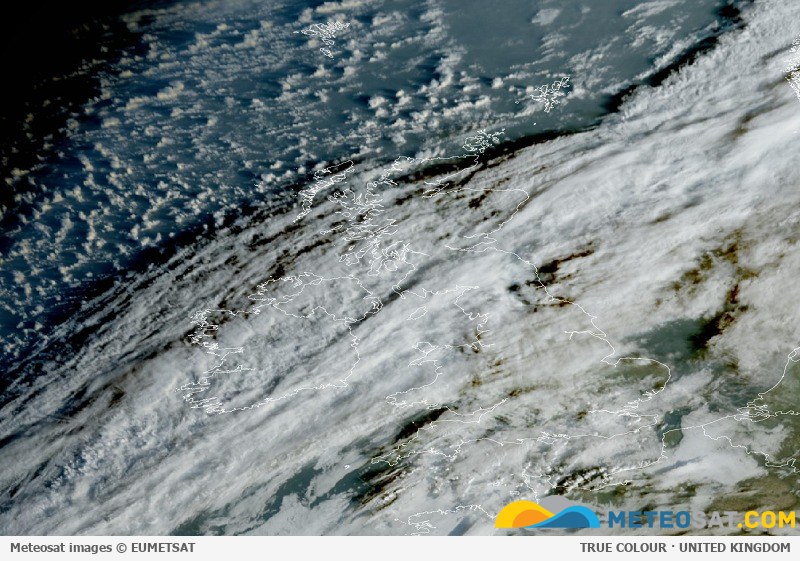 Latest Meteosat image over the United Kingdom