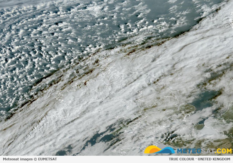 Latest Meteosat image over the United Kingdom