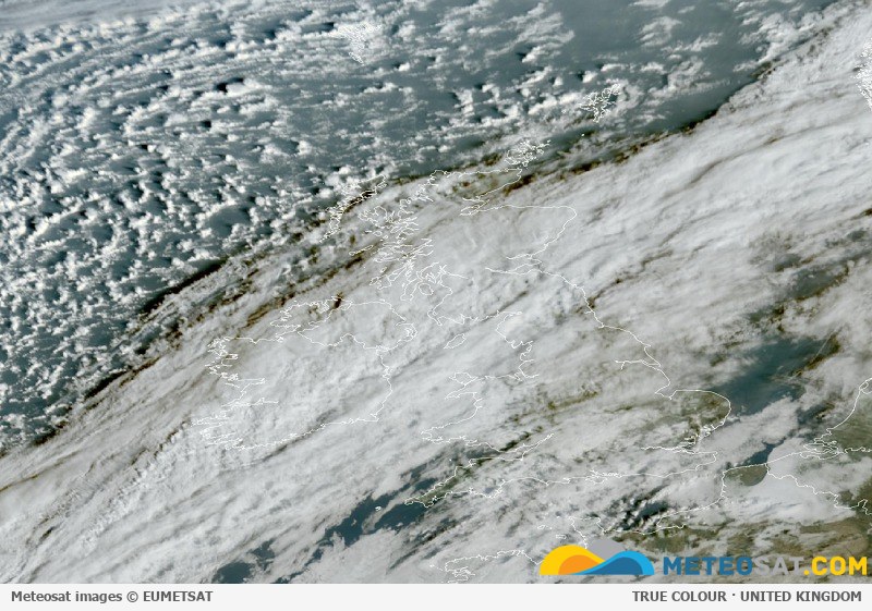 Latest Meteosat image over the United Kingdom
