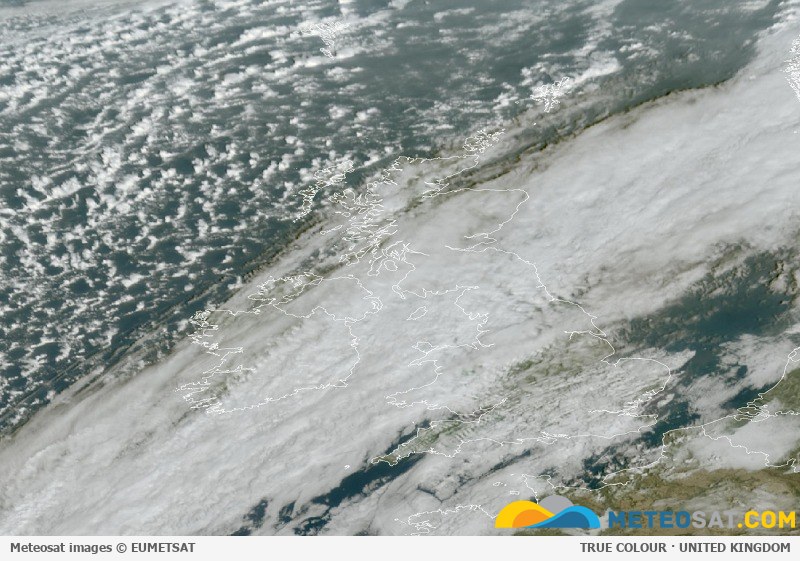 Latest Meteosat image over the United Kingdom