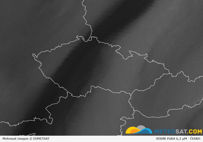 Animace družicových snímků Meteosat