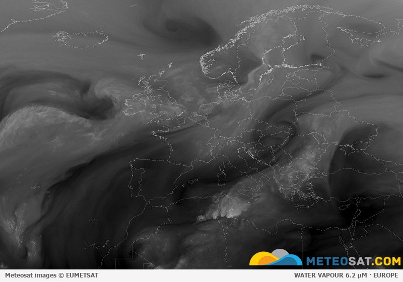 Animace družicových snímků Meteosat