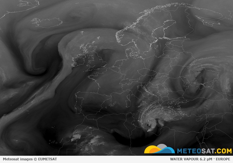 Animácia družicových snímok Meteosat