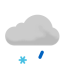Leichter Schneeregen