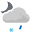 Leichte Schneeregenschauer